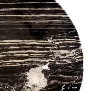 MASA DINING BANCROFT, 129 CM, EFECT DE MARMURA NEAGRA, DIN MARMURA, RICHMOND INTERIORS - Img 4