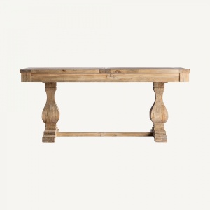 MASA DINING BERCA, MARO, REF. 28767, PRELUCRATA MANUAL, CONFECTIONATA DIN LEMN DE ULM RECICLAT, STIL RUSTIC