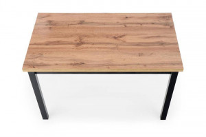 MASA DINING COBALT, STEJAR WOTAN/NEGRU, 120 CM, BLAT DIN PAL MELAMINAT, STIL VINTAGE - Img 7