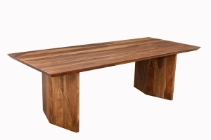 MASA DINING DIAMOND 240CM, REALIZATA DIN LEMN MASIV DE TRANDAFIR, CULOARE NATUR, INVICTA INTERIOR