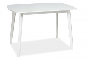 MASA DINING DIN LEMN + MDF LUTON ALB STIL SCANDINAV - Img 1