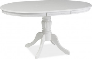 MASA DINING EXTENSIBILA, 106/141 CM, ALBA, BLAT DIN MDF SI PICIOARE DIN LEMN, STIL CLASIC - Img 4