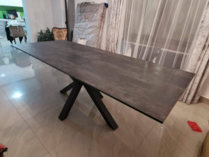 MASA DINING EXTENSIBILA 180/225CM , ETERNITY II, DIN METAL SI STICLA SI CERAMICA, ARTIM GROUP SELECTION - Img 8