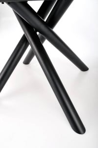 MASA DINING EXTENSIBILA DERRICK, STEJAR/NEGRU, 160/200 CM, BLAT DIN MDF SI PICIOARE DIN METAL, STIL MODERN - Img 8