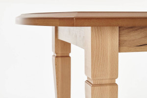 MASA DINING EXTENSIBILA FRYDERYK, STEJAR CRAFT, 160/240 CM, BLAT DIN MDF SI PICIOARE DIN LEMN MASIV , STIL CLASIC - Img 7