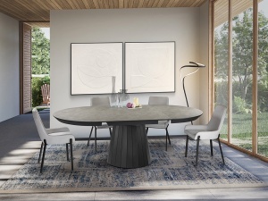 MASA DINING EXTENSIBILA, KORIA 130/230CM, MDF SI METAL, DESIGN MODERN, SCHULLER