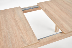 MASA DINING EXTENSIBILA MAURYCY, STEJAR SONOMA, 118/158 CM, BLAT DIN PAL SI PICIOARE DIN MDF, STIL CLASIC - Img 8
