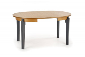 MASA DINING EXTENSIBILA SORBUS, STEJAR MIERE/GRI GRAFIT, 100/200 CM, DIN MDF SI LEMN MASIV, STIL CLASIC - Img 5
