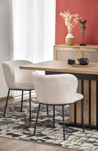 MASA DINING EXTENSIBILA STIL LAMELLO, STEJAR ARTISAN/NEGRU, 160/210 CM, DIN PAL MELAMINAT, STIL MODERN - Img 3