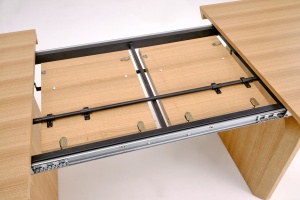 MASA DINING EXTENSIBILA STIL SUNSET, STEJAR NATURAL, CONFECTIONATA DIN MDF SI FURNIR, STIL MODERN - Img 2
