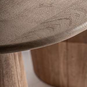MASA DINING/LIVING JACQUARD, MARO DESCHIS, REF. 35787, PRELUCRATA MANUAL, CONFECTIONATA DIN LEMN DE MANGO, STIL MODERN - Img 3