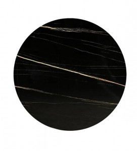 MASA DINING MARBLE 220 CM, EFECT DE MARMURA NEAGRA/CROM, STIL MODERN - Img 2