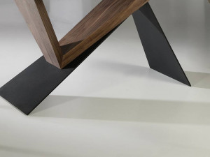 MASA DINING, NOA 180CM, 742350, METAL, LEMN DE NUC SI PORTELAN SI STICLA, DESIGN MODERN - Img 7
