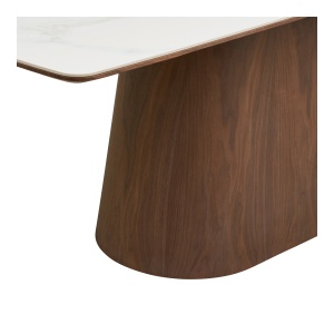 MASA DINING NOLI 90x200x76 cm, REALIZATA DIN FURNIR, CERAMICA, CULOARE MARMURA/MARO, HOUSE NORDIC - Img 5