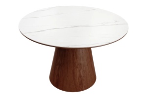 MASA DINING ROTUNDA, UNIQUE, 120CM, LEMN FURNIRUIT SI CERAMICA, ARTIM GROUP SELECTION - Img 10