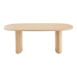 MASA DINING SERRA 110x210x75 cm, REALIZATA DIN LEMN DE FRASIN SI MDF, CULOARE NATUR, HOUSE NORDIC - Img 3