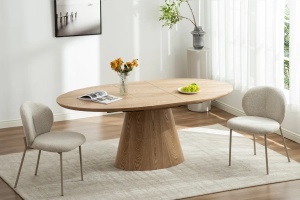 MASA DINING, UNIQUE 160/200CM, FURNIR STEJAR SI MDF, ARTIM GROUP SELECTION - Img 1