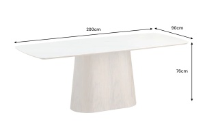 MASA DINING, UNIQUE, 200CM, CADRUL OVAL, LEMN FURNIRUIT SI CERAMICA, ARTIM GROUP SELECTION - Img 11