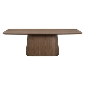 MASA DINING WINDSOR 230CM, REALIZATA DIN MDF SI FURNIR, CULOARE NUC, STIL MODERN, RICHMOND - Img 2