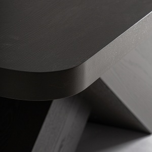 MASA DINING YVORE 240CM, LEMN DE STEJAR DE CULOARE NEAGRA, STIL CONTEMPORANT, VICAL HOME - Img 4