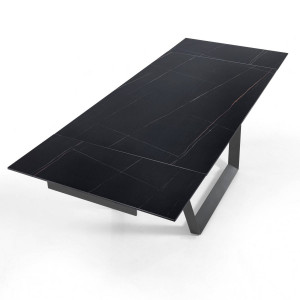 MASA ELEGANTA EXTENSIBILA 160/240CM, RAUL 2, COD 555, STIL MODERN, REALIZATA DIN METAL SI CERAMICA - Img 7