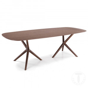MASA ELEGANTA, OFFICE, 240CM, COPENHAGA, COD 4000, STIL MODERN, REALIZATA DIN MDF SI LEMN MASIV - Img 3