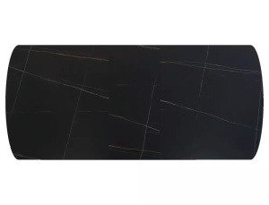 MASA EXTENSIBILA 180(220)X90, VECTOR, NEGRU MAT, CU BLAT DIN CERAMICA, STIL MODERN - Img 5