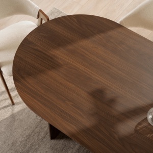 MASA EXTENSIBILA 200-300CM, ARTIM MEBLE, REALIZATA DIN MDF, CULOARE NUC, STIL MODERN - Img 3