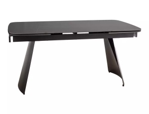 MASA EXTENSIBILA, DE DINING, 160/240X90, NEGRU MAT, DIN METAL SI CERAMICA - Img 4