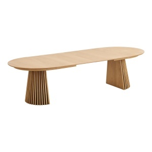 MASA EXTENSIBILA OSAKA 120x200-250-300x75CM, , REALIZAT DIN FURNIR DE STEJAR, CULOARE NATUR, ARTIM HOUSE