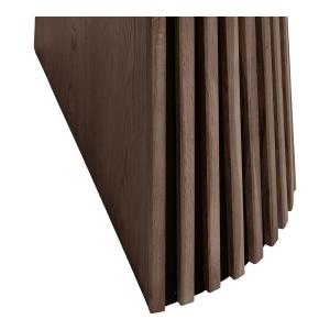 MASA EXTENSIBILA OSAKA 120x200-250-300x75CM, , REALIZAT DIN FURNIR DE STEJAR, CULOARE NUC, ARTIM HOUSE - Img 6