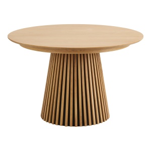 MASA EXTENSIBILA ROTUNDA OSAKA ø120x120-160-200x75cm, REALIZATA DIN MDF, FURNIR, CULOARE STEJAR, HOUSE NORDIC - Img 4