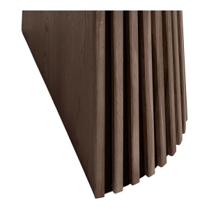 MASA EXTENSIBILA ROTUNDA OSAKA ø120x120-160-200x75cm, REALIZATA DIN MDF, FURNIR, CULOARE MARO, HOUSE NORDIC - Img 5