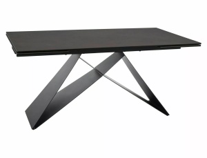 MASA EXTENSIBILA WESTIN OSSIDO, 160/240 CM, MARO/NEGRU MAT, DIN CERAMICA, STICLA SI METAL, STIL MODERN - Img 7