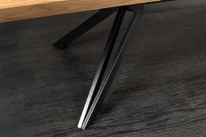 MASA EXTESIBILA DE MARI DIMENSIUNI, GIANT 180- 320CM, FURNIR LEMN DE STEJAR SI METAL, ASPECT STEJAR, ARTIM GROUP SELECTION - Img 5