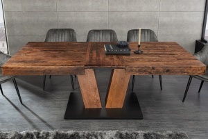 MASA EXTESIBILA DINING, RANCHO 160- 200CM, FURNIR LEMN DE PIN SI MDF, ASPECT NATUR, ARTIM GROUP SELECTION - Img 8
