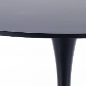 MASA LIVING 90CM, KYOTO NEAGRA, DIN METAL SI MDF LACUIT, DESIGN MODERN - Img 4