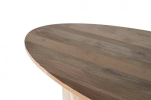MASA LIVING OVALA 200CM, CULOARE NATUR, LEMN DE MANGO SI MARMURA, GINER Y COLOMER - Img 3