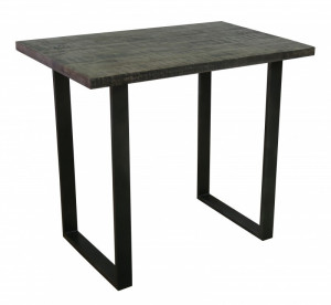 MASA PENTRU BAR 120CM, IRON CRAFT MANGO, COD 38667, DESIGN VINTAGE INDUSTRIAL - Img 1