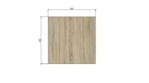 MASA PENTRU CAFENEA, 68x68 CM, STEJAR SONOMA/CROM, DIN PAL LAMINAT SI OTEL, ARTIM GROUP SELECTION - Img 3