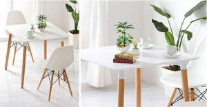MASA SQUARE 80X80 TUI DIN LEMN SI MDF DESIGN SCANDINAV - Img 3