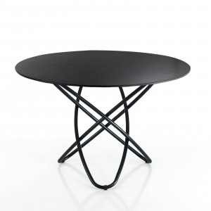 MASA SUFRAGERIE 110CM, HULA HOOP, COD 5753, STIL MODERN, REALIZAT DIN METAL SI CERAMICA - Img 1