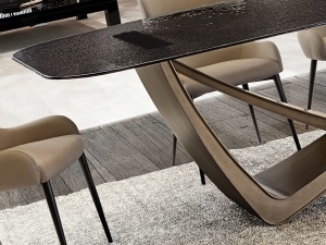 MASA SUFRAGERIE, GENESIS 240CM, METAL SI STICLA, DESIGN MODERN, SCHULLER - Img 4