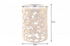 MASUTA DE CAFEA 45CM, GINKO, DIN METAL SI STICLA, COD 42034 - Img 5
