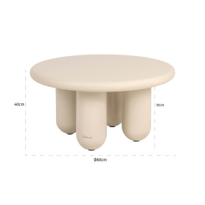 MASUTA DE CAFEA CALMA, 8751, CONFECTIONATA DIN METAL, LEMN RECICLAT SI MDF, RICHMOND INTERIORS - Img 3