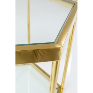 MASUTA DE CAFEA COMB GOLD 45, CONFECTIONATA DIN OTEL SI STICLA, STIL MODERN - Img 3