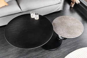 MASUTA DE CAFEA, DANCING RINGS, DIN METAL SI CERAMICA, NEGRU/GRI, ARTIM GROUP SELECTION - Img 7