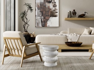 MASUTA DE CAFEA DELFOS 46CM, REALIZATA DIN OMG, FINISAJ ALB MAT, STIL MODERN