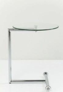 MASUTA DE CAFEA ESY LIVING 46 CM, TRANSPARENTA, CONFECTIONATA DIN ALUMINIU SI STICLA, STIL MODERN - Img 4
