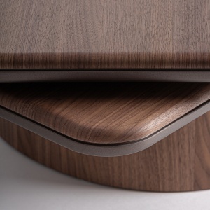 MASUTA DE CAFEA KEXBY 80CM, FURNIR DE NUC DE CULOARE MARO, STIL CONTEMPORAN, VICAL HOME - Img 4